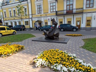 На набережной р. Пахра